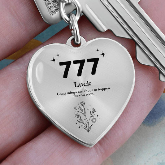 777 Angel Number Keychain, Angel Number Car Keychain