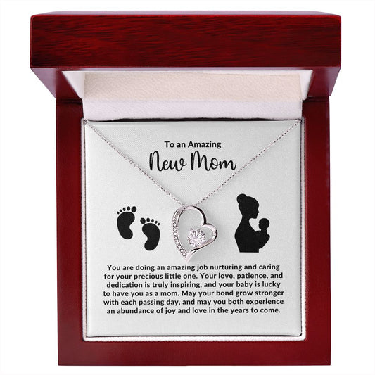 First Mother's Day Gift, New Mom Necklace Gift from Husband