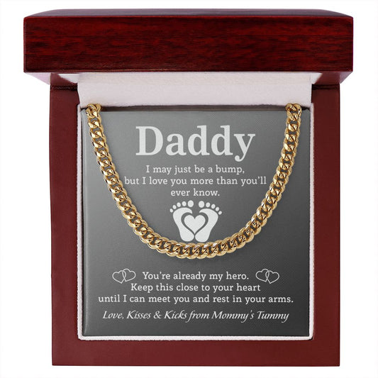 Expecting Dad Gift - Cuban Link Chain