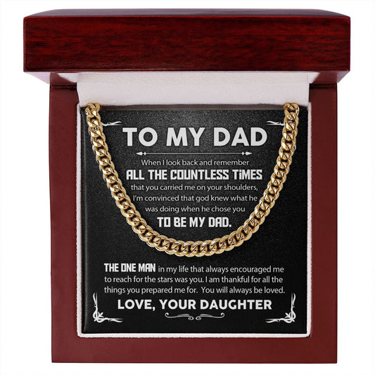 Dad, You will Always Be Loved - Cuban Link Chain