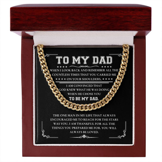 Gifts for Dad, Cuban Link Chain for Father's Day, Dad Appreciation Gift