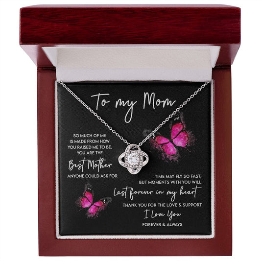 To My Mom Necklace, Gift for Mom, I Love You Mom Gift