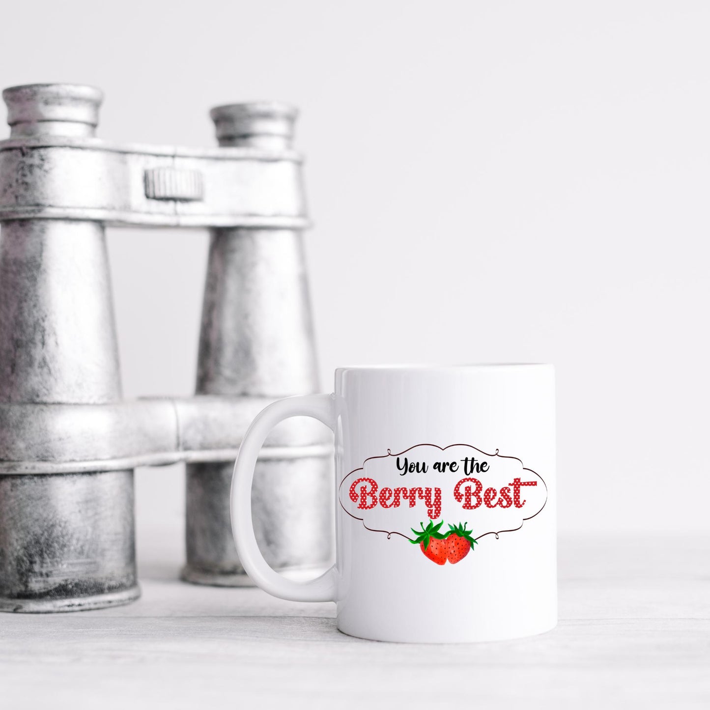 Cottagecore Mug, Strawberry Kitchen, Strawberry Mug, Berry Best Mug, Coffee Lovers