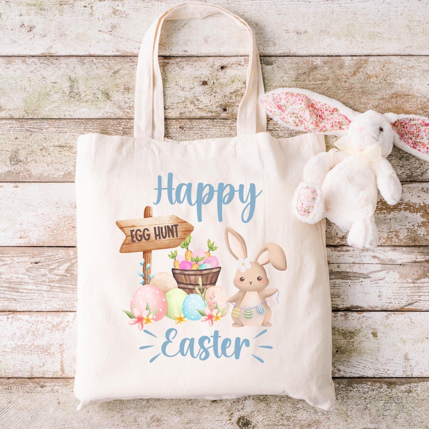 Easter Egg Hunt Tote Bag, Easter Celebration Party Gifts