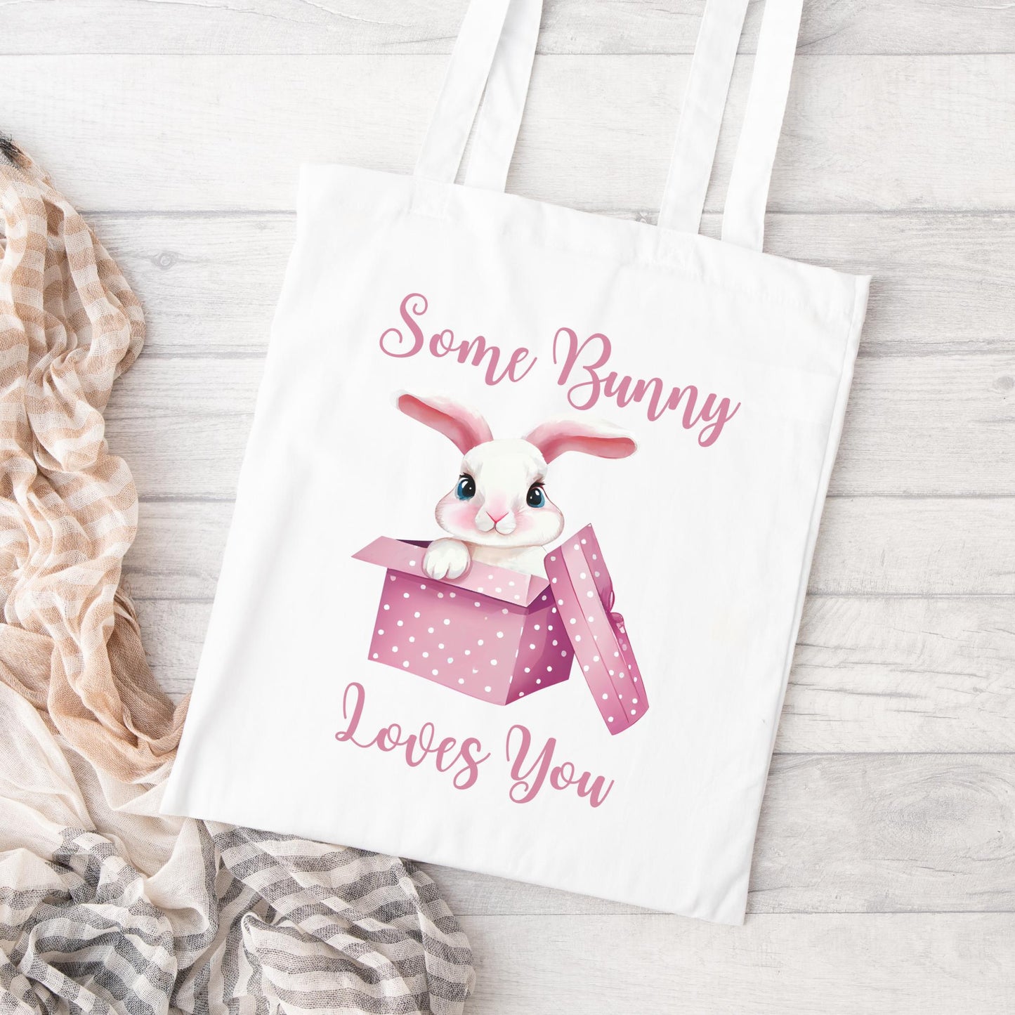 Pink Vintage Style Easter Bunny Coffee Mug