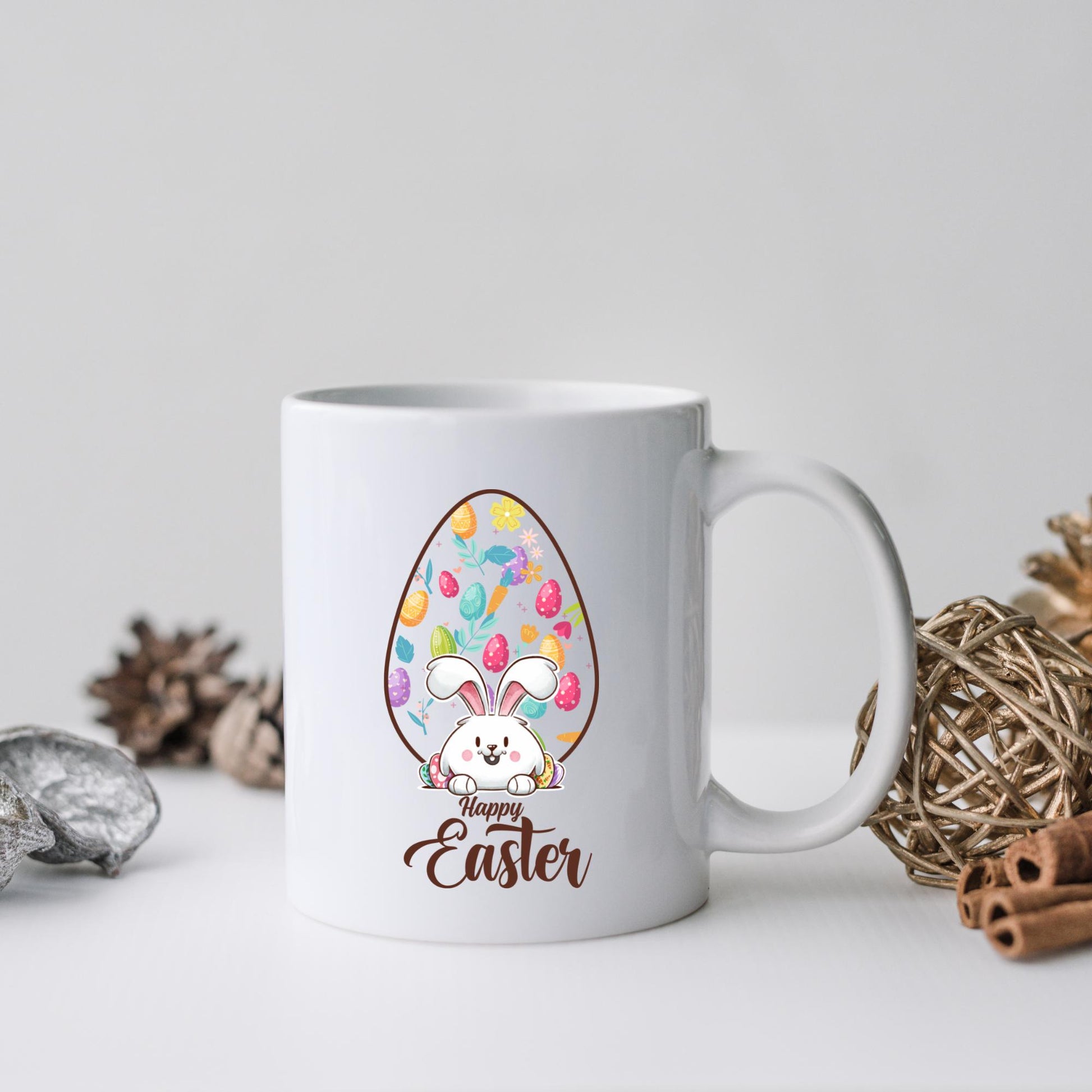 Easter Egg Coffee Mug Gift for Grandkids, Coworkers, and Teacher