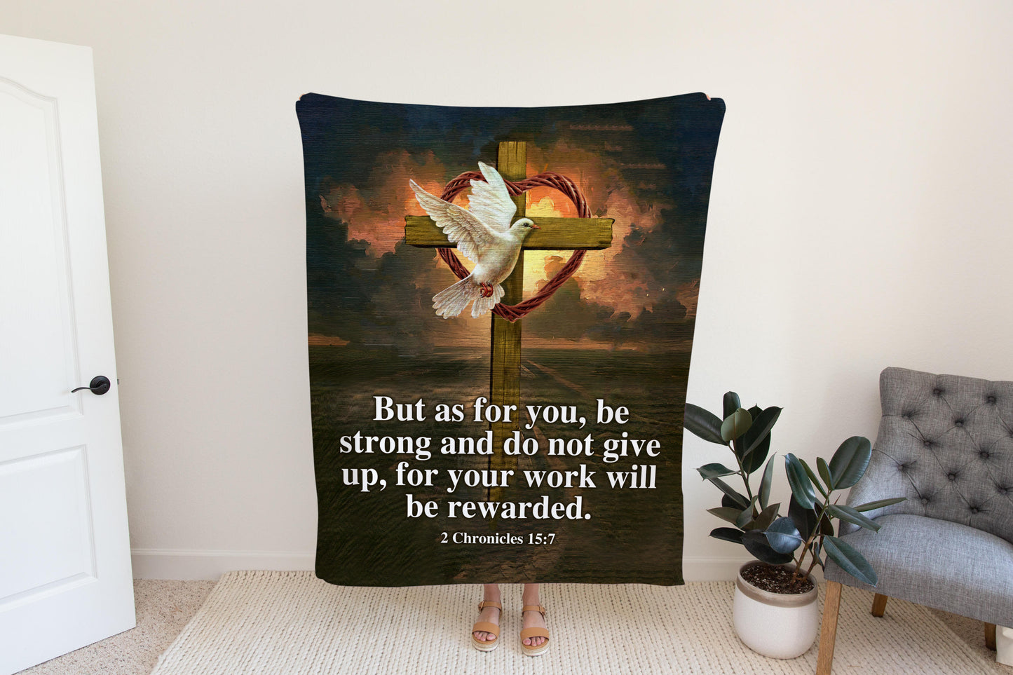 Religious Gifts, Scripture Fleece Blanket, Christian Gifts, Inspirational Gifts