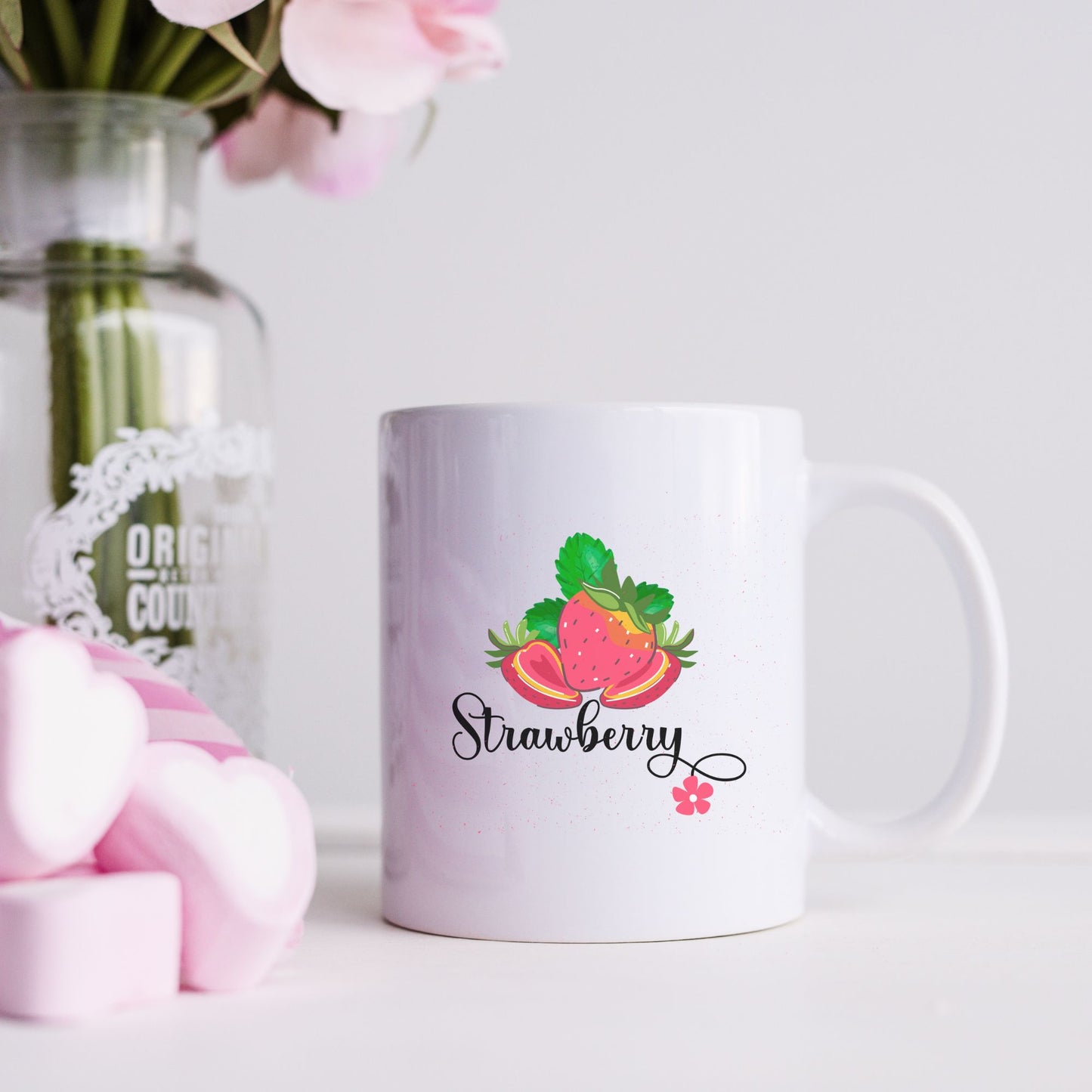 Strawberry Coffee Mug, Strawberry Decor, Strawberry Cup, Strawberry Gift Ideas