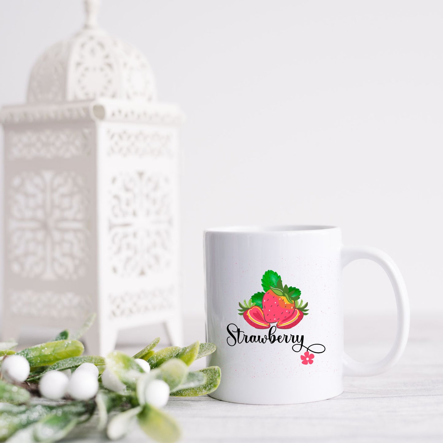 Strawberry Coffee Mug, Strawberry Decor, Strawberry Cup, Strawberry Gift Ideas