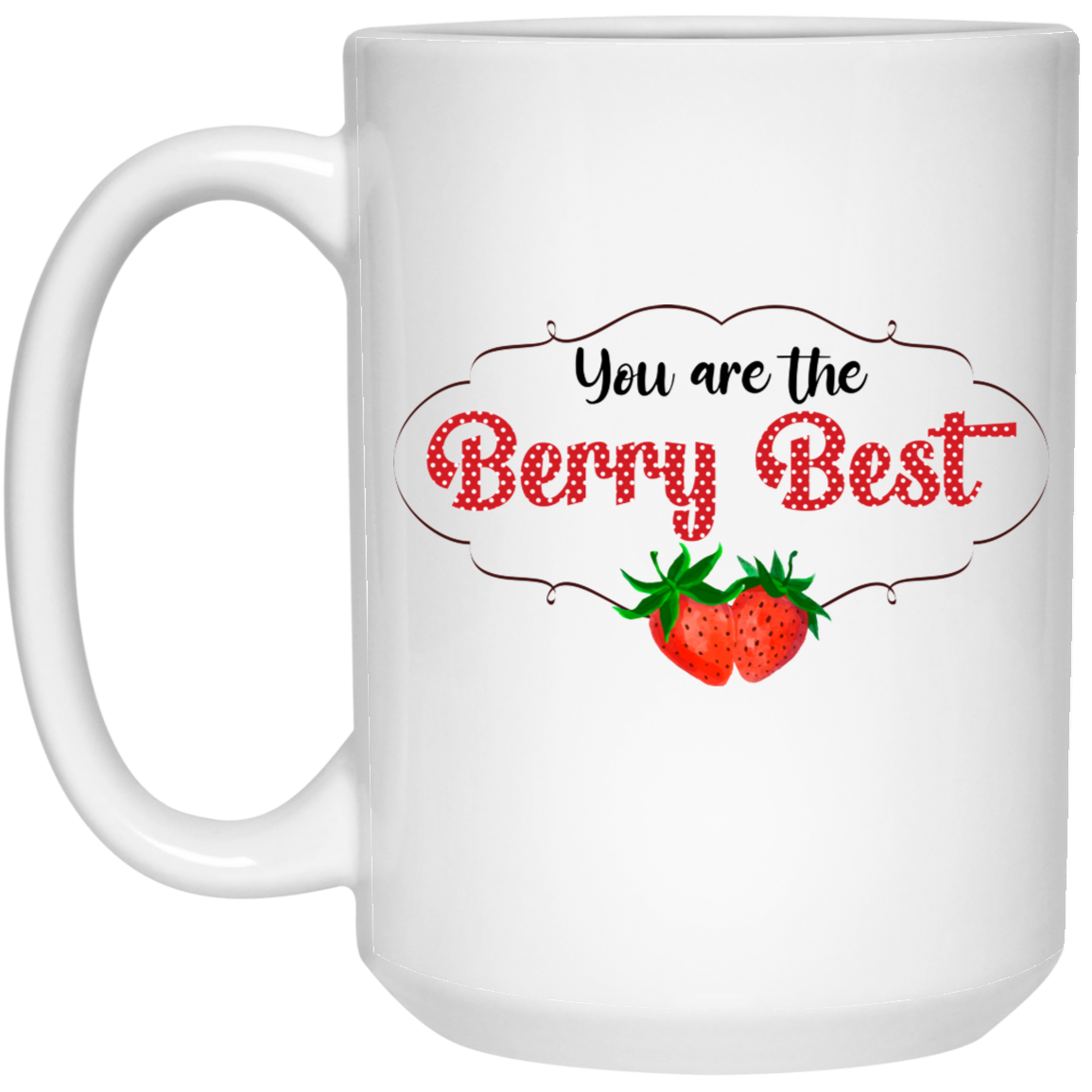 Cottagecore Mug, Strawberry Kitchen, Strawberry Mug, Berry Best Mug, Coffee Lovers