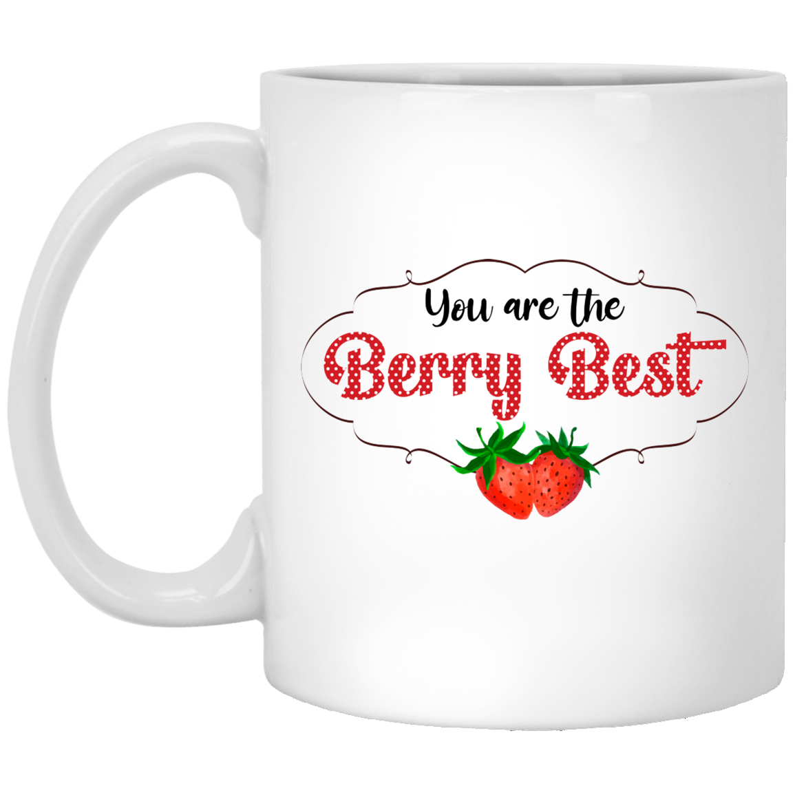 Cottagecore Mug, Strawberry Kitchen, Strawberry Mug, Berry Best Mug, Coffee Lovers