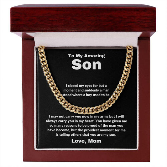 Amazing Son Necklace Gift, Son Birthday Gift, Son Graduation Gift