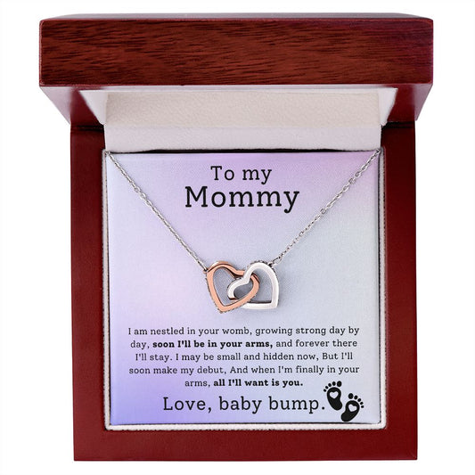 New Mommy to Be Necklace, Expecting Mom Gift, Mama to Be Gift, Baby Shower Gift