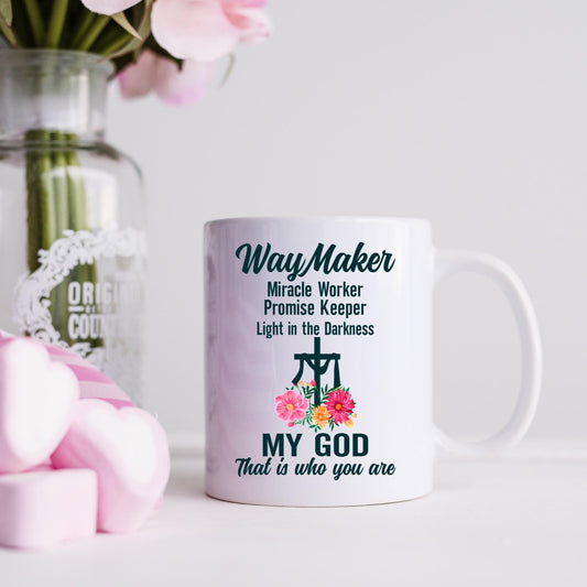 WayMaker Coffee Mug, Christian Gifts for Women, Words of Encouragement