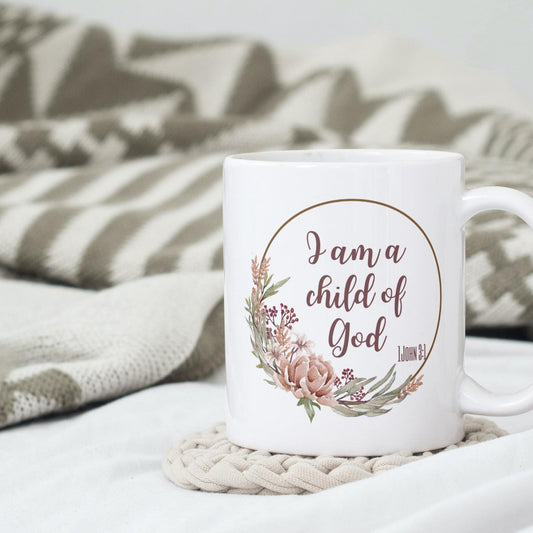 I am a Child of God Coffee Mug, Christian Gift Ideas, Pastor Wife Gift