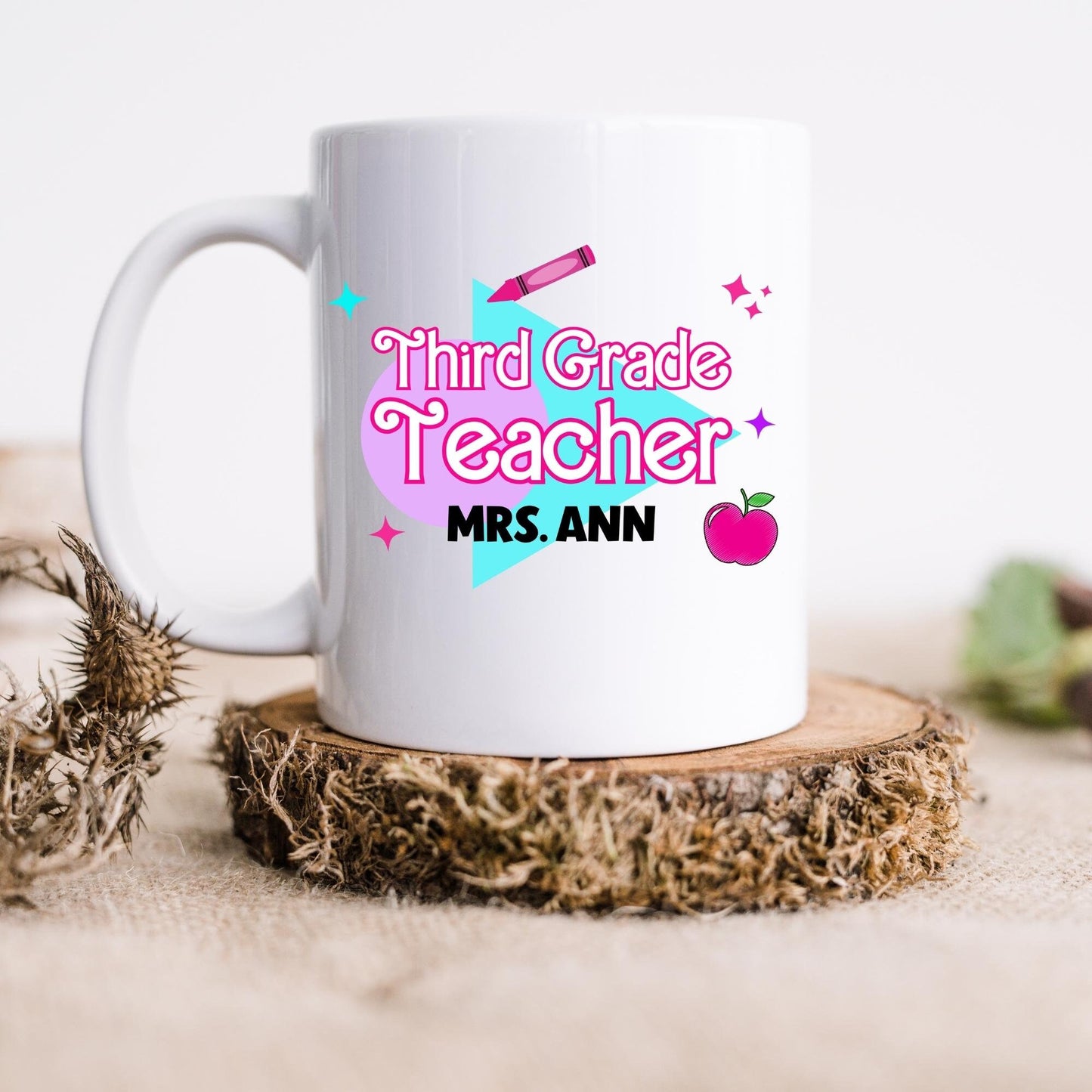 Third Grade Teacher Mug, Custom Gifts for Teacher, Teacher Appreciation Gift