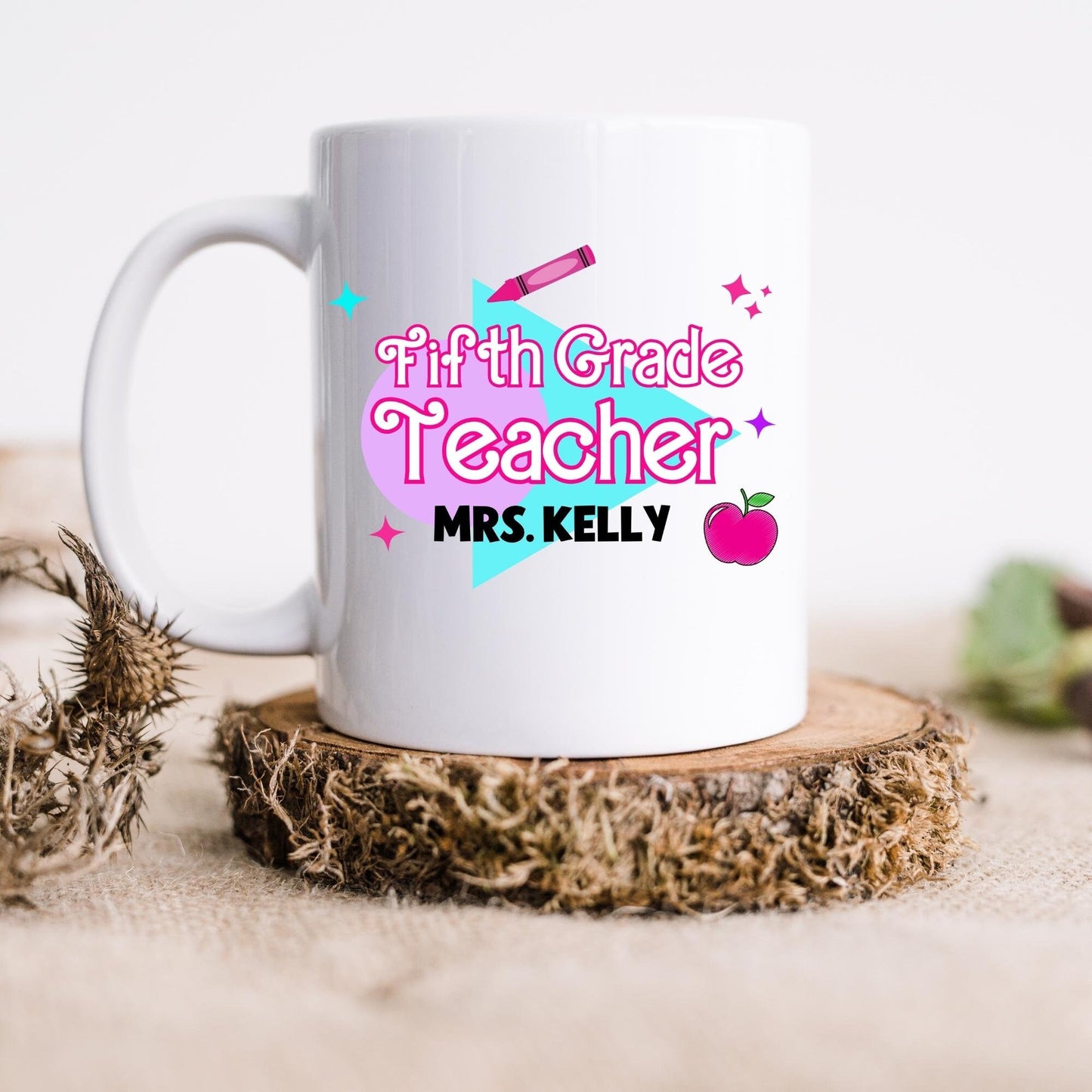 Fifth Grade Teacher Mug, Custom Teacher Gift, Teacher Appreciation Gift