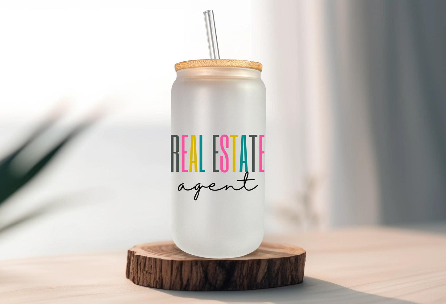 Real Estate Agent Coffee Glass Cans, Realtor Gifts, Coworker Gifts,  Real Estate Gifts