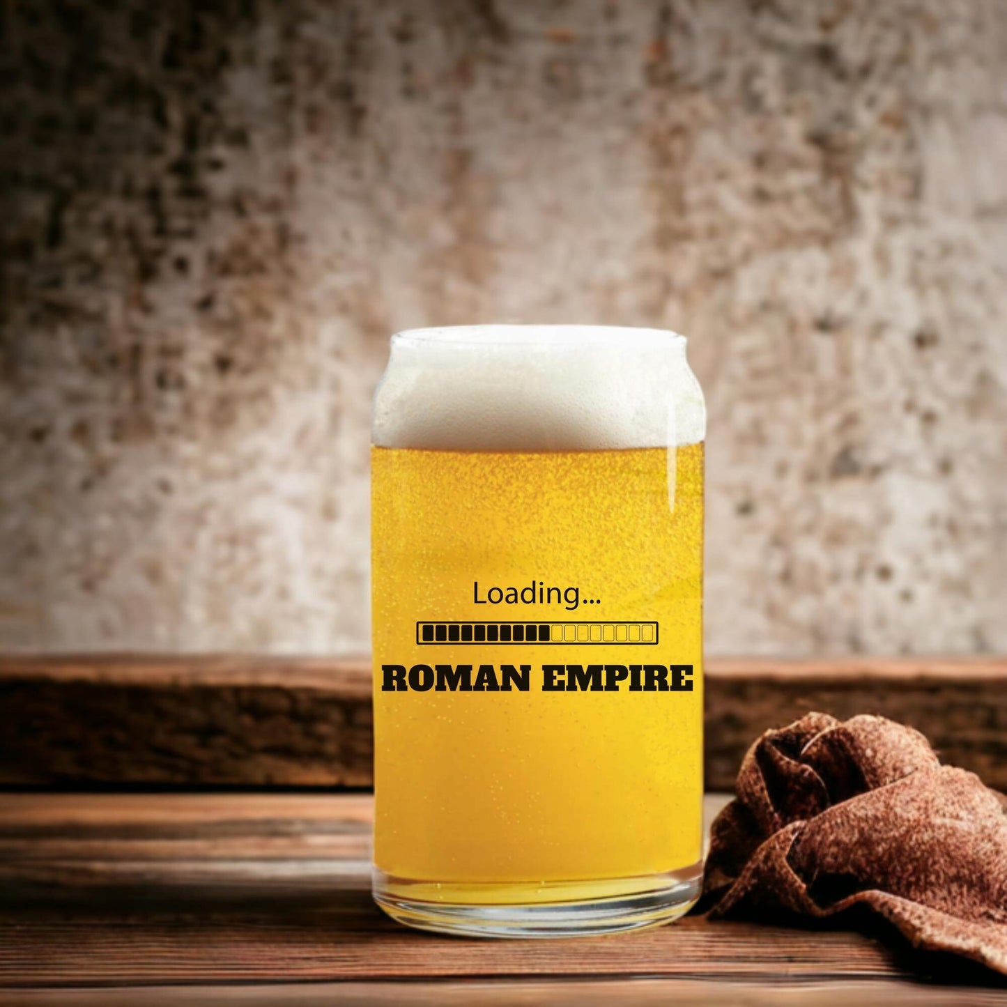 Viral Roman Empire Meme, Funny Trending Gifts, Gifts for Him, Beer Glass Mug