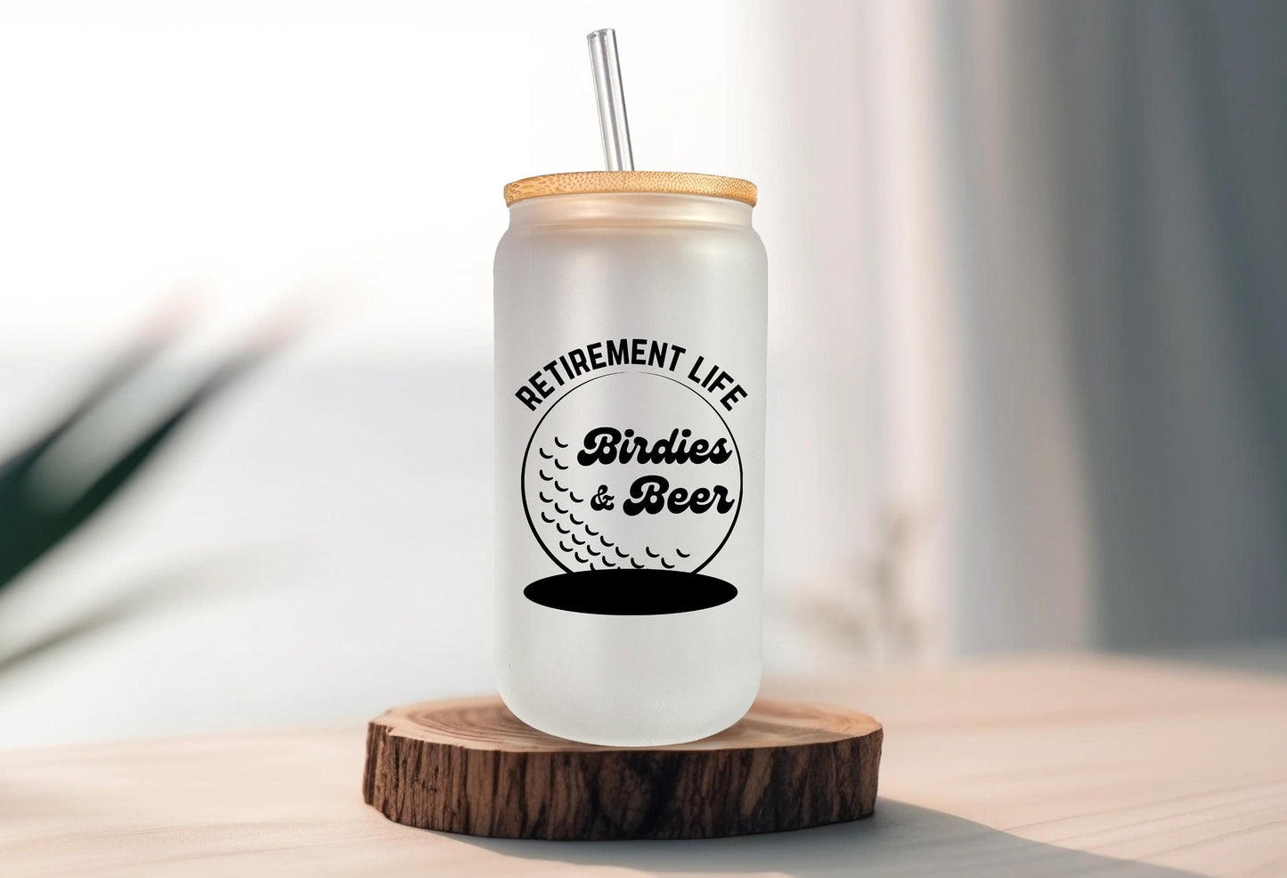 Retirement Gifts, Golf Gifts, Golf Lover Gifts, Beer Glass Cup, Gifts for Dad, Coworker Gift