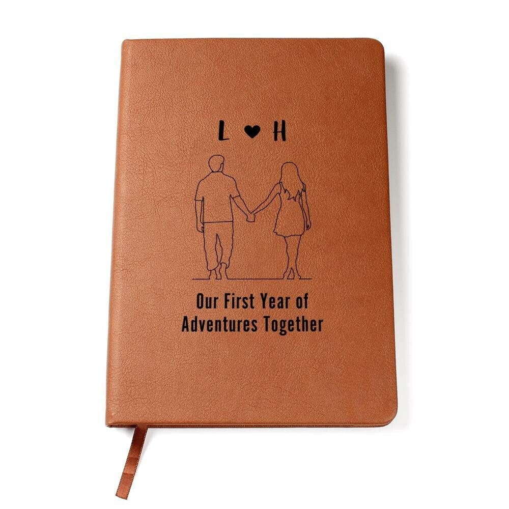 Personalized Travel Journal, 1st Year Anniversary Gifts, Couples Gifts, Wedding Gifts