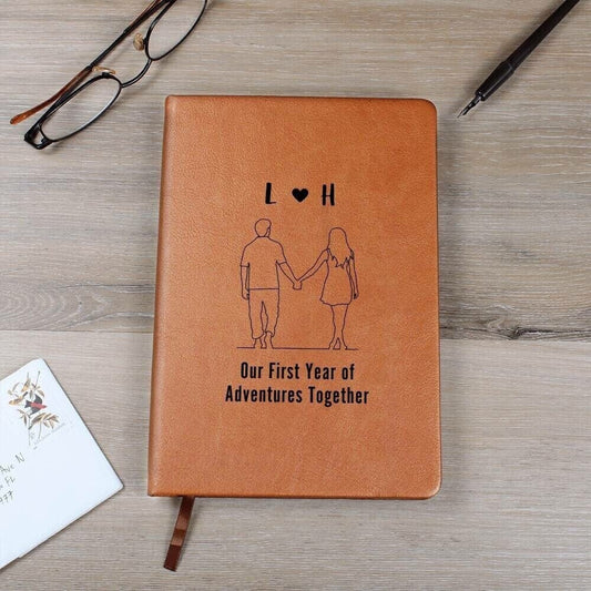 Personalized Travel Journal, 1st Year Anniversary Gifts, Couples Gifts, Wedding Gifts