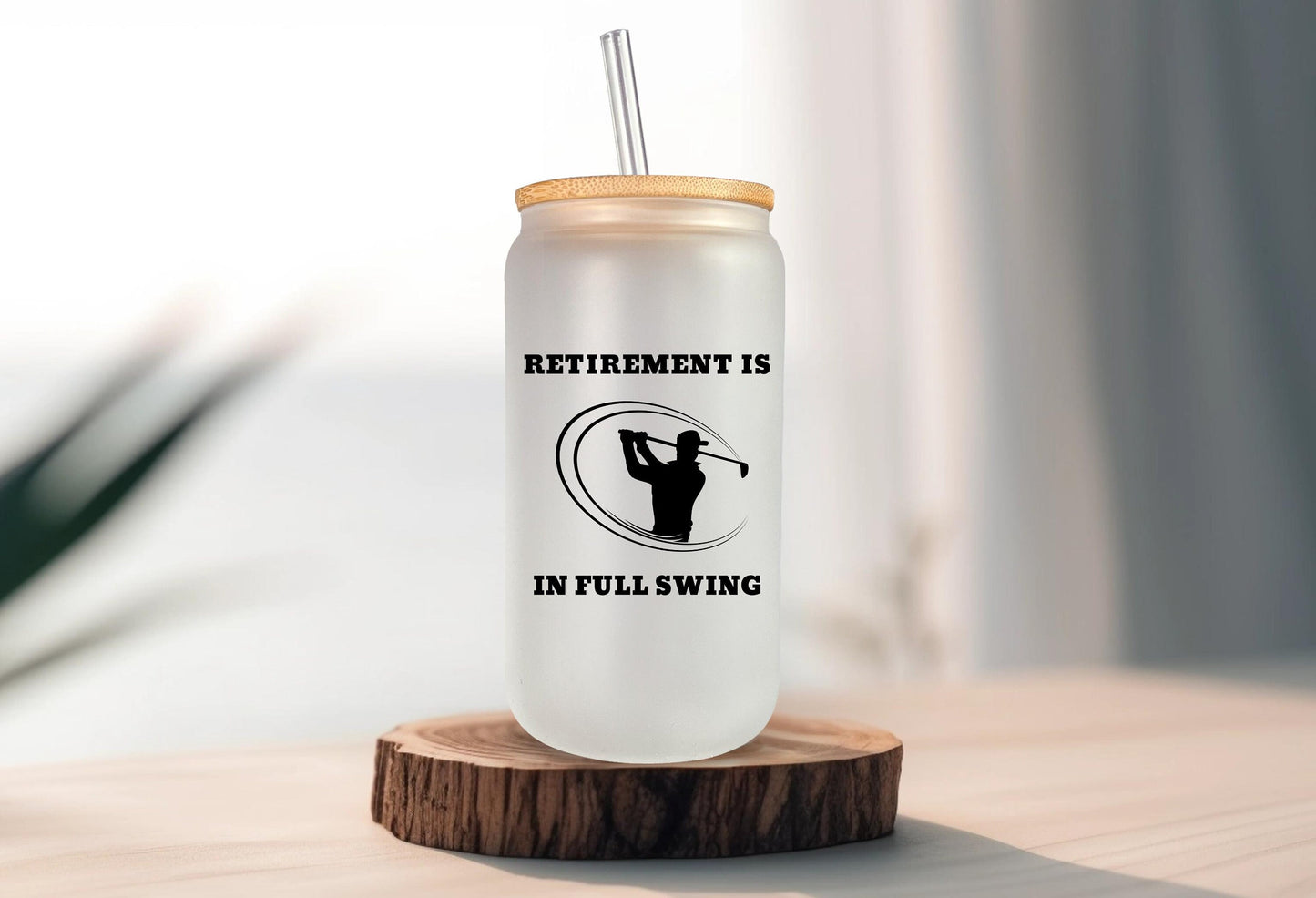 Retirement Gift for Men, Golf Gifts, Beer Glass, Coworker Leaving, Gifts for Dad