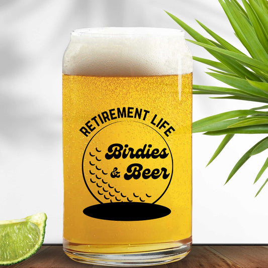 Retirement Gifts, Golf Gifts, Golf Lover Gifts, Beer Glass Cup, Gifts for Dad, Coworker Gift